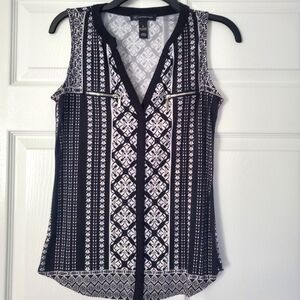 INC tank top with zipper detail size s